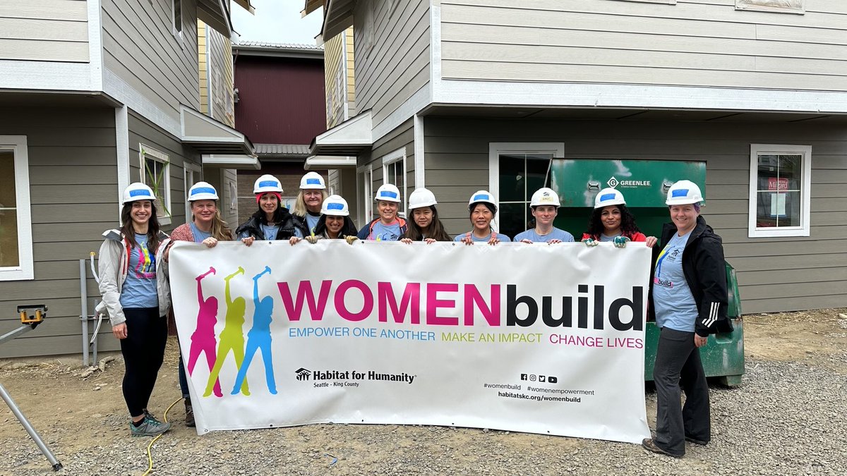 unicoprop's tweet photo. We are proud to continue supporting our partnership with @habitatskc Women Build program. This month, a group of our female employees in our Seattle market volunteered their time to help create beautiful, safe, and affordable housing for people in need.

#UnicoGives #ESG https://t.co/68S6um3YEz