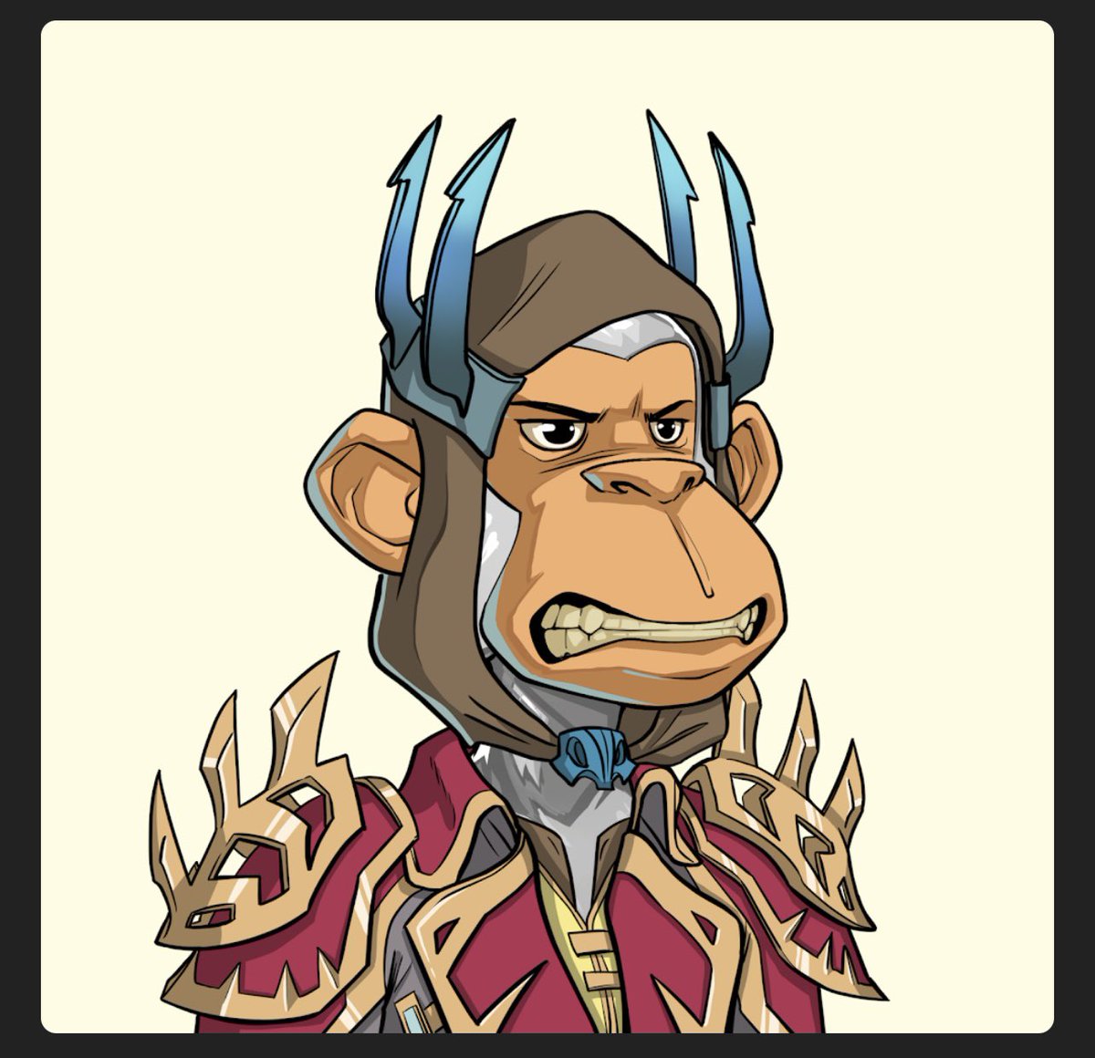 mash24fit's tweet photo. LETS FUCKING GOOO 

40k #nana put in the machine 🎰 (4.5 SoL) 

Won a NFT Chimp or Rilla 🤷🏻‍♂️

Also the sick ass rouge suit now thr monks in full battle armour 🫡

Sickest game @playtheheist https://t.co/6AhOldsR6d