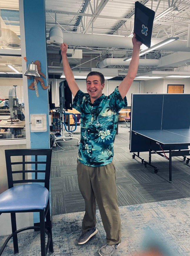 YetiPrincipal's tweet photo. The face you make when you pass your senior year portfolio defense! Up next, Graduation! #Be_legendary https://t.co/SsecZqMULz