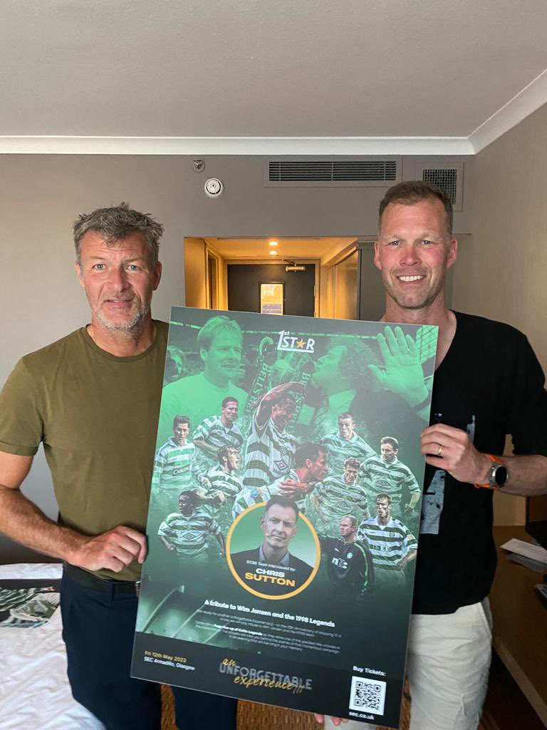 The bhoys are back in town! Marc Rieper and Morten Wieghorst are ready and set for tomorrow’s event. 🟢⚪️

Still time to grab a last minute ticket. Click here: bit.ly/3fZYoHP