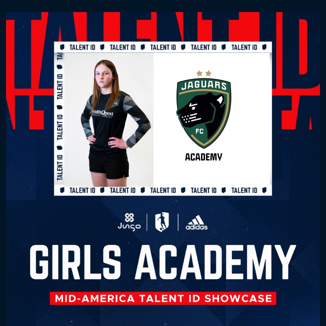 Proud to be selected to the @GAcademyLeague Mid-America Talent ID Showcase on June 8 in Indiana!

@JaguarsAcademy @CoachDerrickS @MSYSASoccer @wearesoccershow 
@MISoccerCentral @ImCollegeSoccer @ImYouthSoccer @PrepSoccer @TheSoccerWire  @TopDrawerSoccer 
@PitchPicks3 @DanLauria3