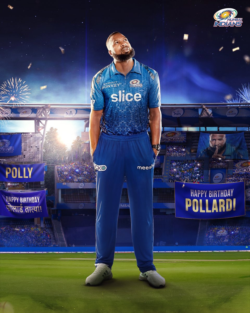 HAPPY BIRTHDAY TO T20 LORD KIERON POLLARD FOREVER A MI LEGEND 