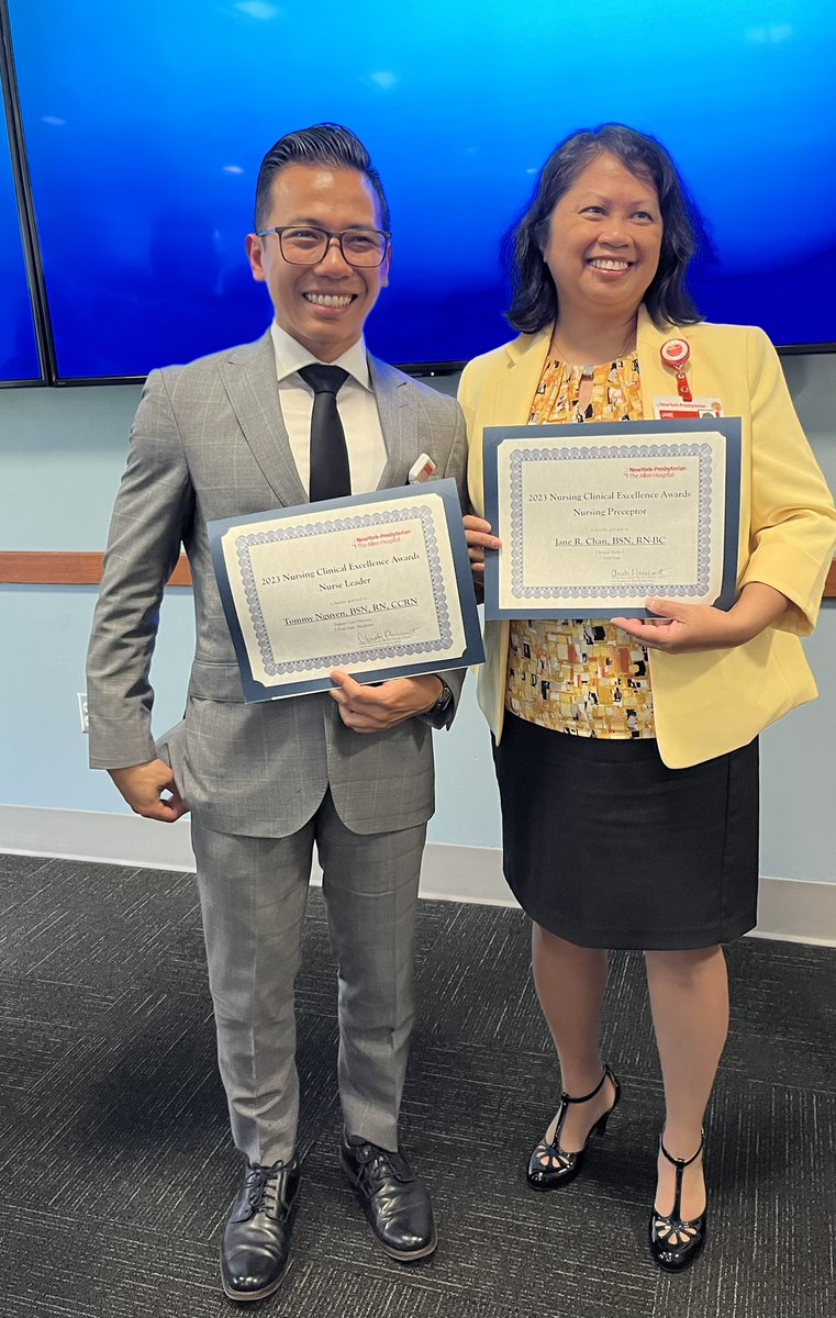 Congratulations! To 2FE’s Jane R. Chan,BSN,RN-BC for being the 2023 Clinical Excellence Nurse Preceptor!! <a href="/AllinatTheAllen/">AllenHospital</a> <a href="/R4Allen_ACNW/">Allen/ACNW R4 Committee</a> #nursingexcellence #stayamazing
