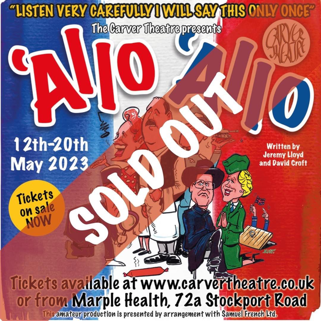 slassandro1's tweet photo. Looking forward to @CarverTheatre’s SOLD OUT run of the hilarious ‘Allo ‘Allo, which opens tomorrow! What-a mistake-a to make-a if you didn’t book!! @vickimichelle https://t.co/i4REEwQYKJ