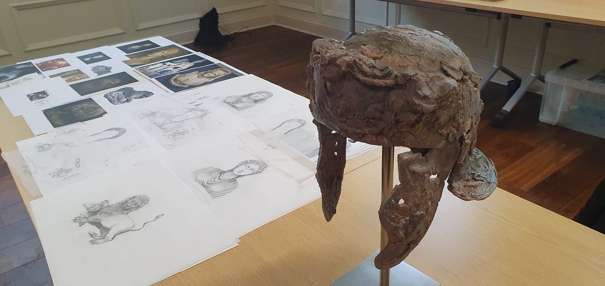 Wendy Scott 💙 🇺🇦🇵🇸🇾🇪 (@wendreda_) on Twitter photo First viewing of the new 3D print of the amazing Hallaton helmet and the reconstruction project being previewed at <a href="/LAHSoc/">account closed</a> lecture tonight. <a href="/LeicsMuseums/">Leics Museums</a> #TREASURE First viewing of the new 3D print of the amazing Hallaton helmet and the reconstruction project being previewed at <a href="/LAHSoc/">account closed</a> lecture tonight. <a href="/LeicsMuseums/">Leics Museums</a> #TREASURE