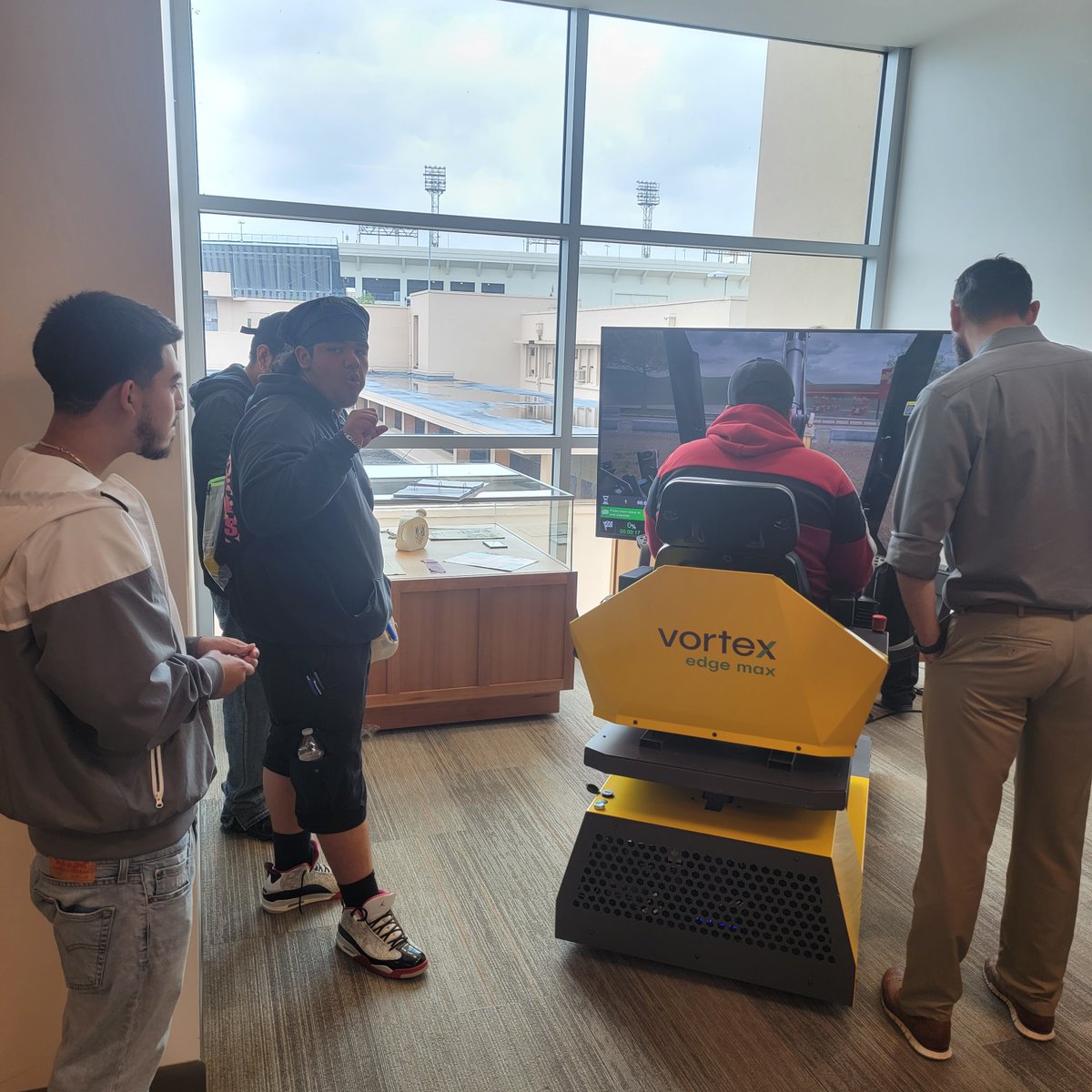TexansCan's tweet photo. Students from our Carrollton Farmers Branch Campus enjoyed Construction Career Day at Fair Park in Dallas! #DallasTX #education #CTE #careerexploration #inspire #academics #TexansCan https://t.co/fnjrYVutZD