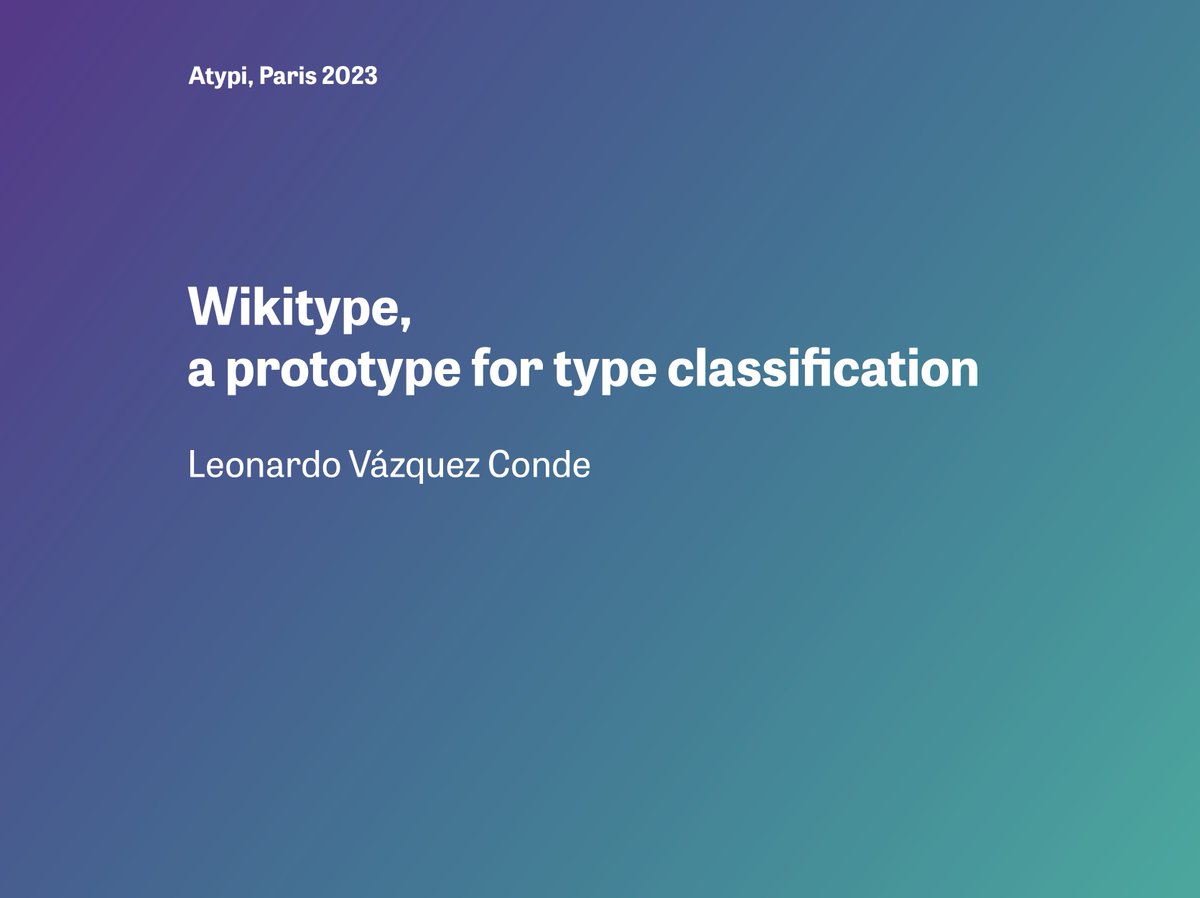 LeoVazquezC's tweet image. Envíame un mensane por si te interesa saber más. Estamos en busca de &quot;partners&quot; que nos ayuden a hacer despegar esta startup. #typeclassification #typography #educationaltool #wikitype