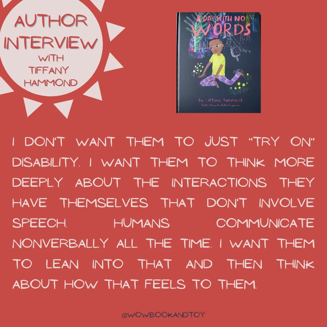 WOWBookandToy's tweet photo. I had the pleasure of interviewing the authoress herself! Here's some of my fave quotes. Check out the full interview 👉🏿https://t.co/p5b6d0pKr1
@FidgetsAndFries @HearOurVoicesBT
#neurodiversityacceptance #neurodivergentkids #Blackfamilylife #Blackbookstore #kidsbookstore https://t.co/QumFWmcE1V