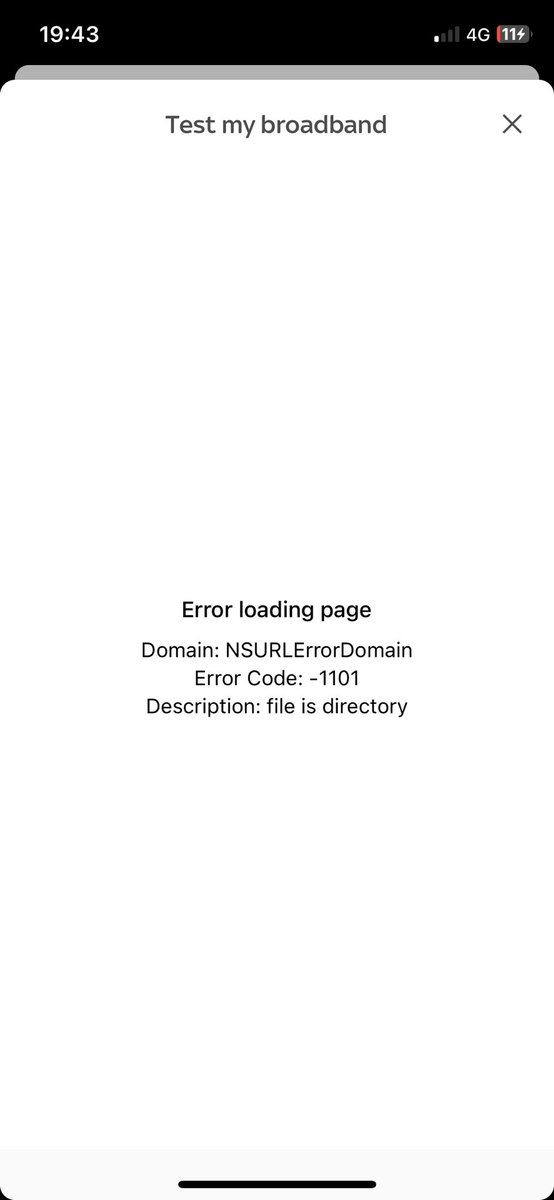 hannahkeeling's tweet photo. @SkyHelpTeam internet has gone down again and through the app this is the message I get when trying to run tests, any help? https://t.co/8k0HVIdCW2