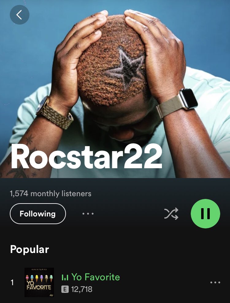 tomipoint's tweet photo. “I balled wit yo favorite player
Trapped wit yo favorite trapped
Been on charts wit yo favorite rapper”
@rocstar22_ 🎸 🎶 🎤 ⭐️ 🐰
https://t.co/WtmiVDRuq6
#Rocstar22 #MusicNFT #LetsGrow #YoFavorite #Spotify #PressPlayToEarn ▶️ 🔂 https://t.co/Xtlw7IpLtZ