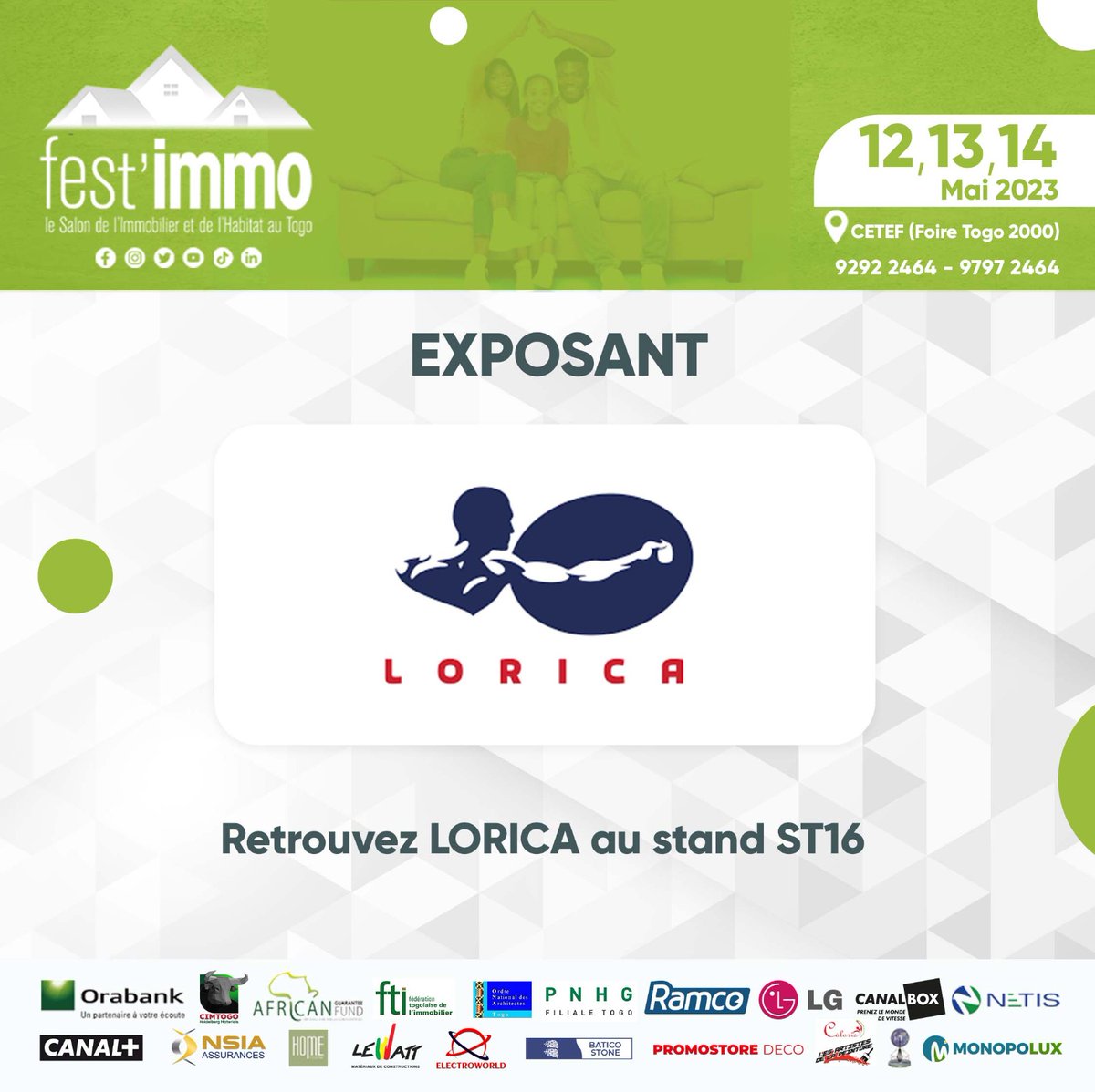 fest_immo's tweet photo. Vivez trois (3) jours d'expérience inoubliable avec des acteurs immobiliers qualifiés et des professionnels de renom dans ce secteur. ✨

Retrouvez ci-dessous tous les exposants de cette 6e édition ainsi que leurs stands respectifs sur le site du #CETEF ! ⬇️⬇️⬇️

1/4 https://t.co/pHujyl5MzI