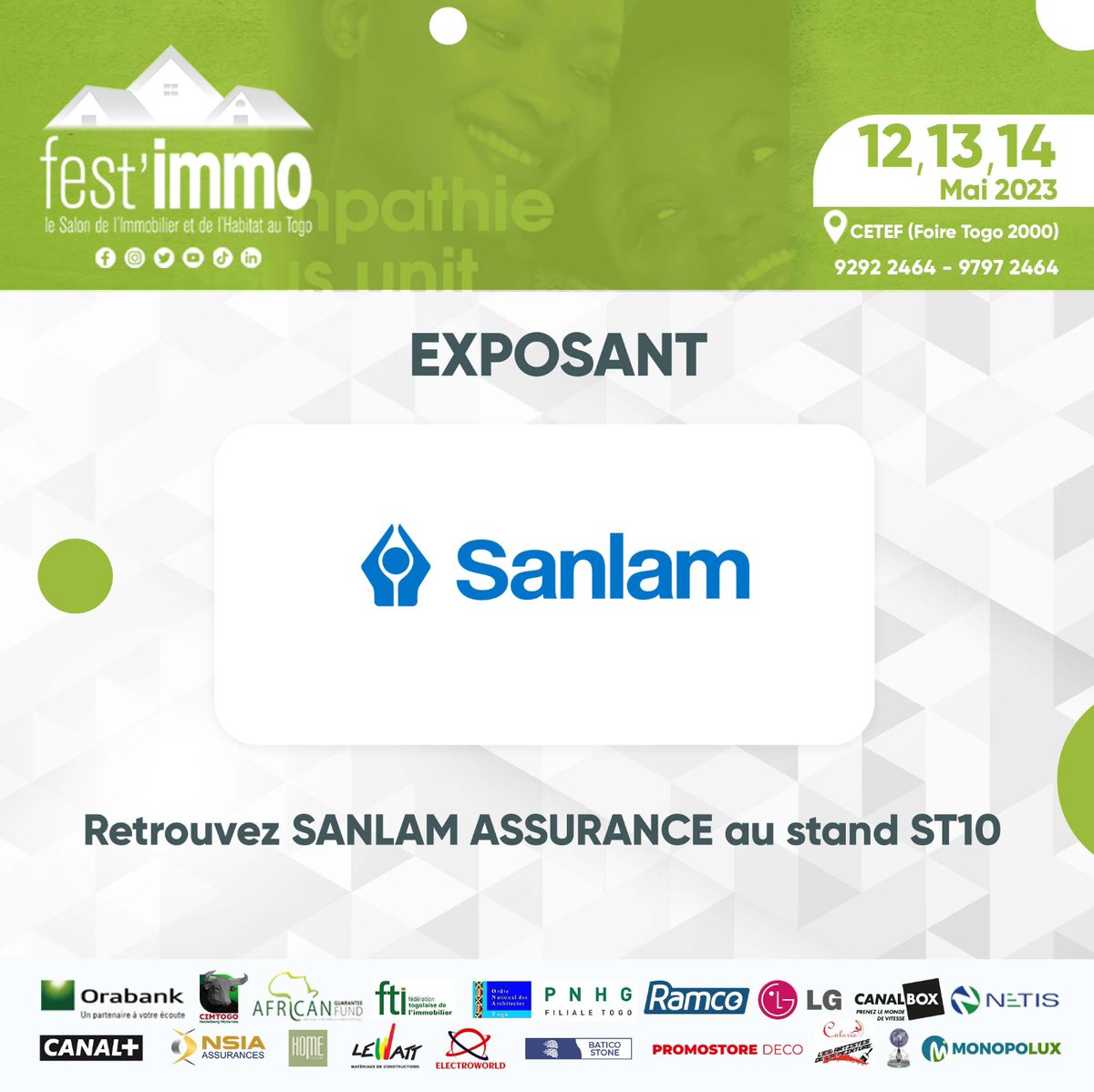 fest_immo's tweet photo. Vivez trois (3) jours d'expérience inoubliable avec des acteurs immobiliers qualifiés et des professionnels de renom dans ce secteur. ✨

Retrouvez ci-dessous tous les exposants de cette 6e édition ainsi que leurs stands respectifs sur le site du #CETEF ! ⬇️⬇️⬇️

1/4 https://t.co/pHujyl5MzI