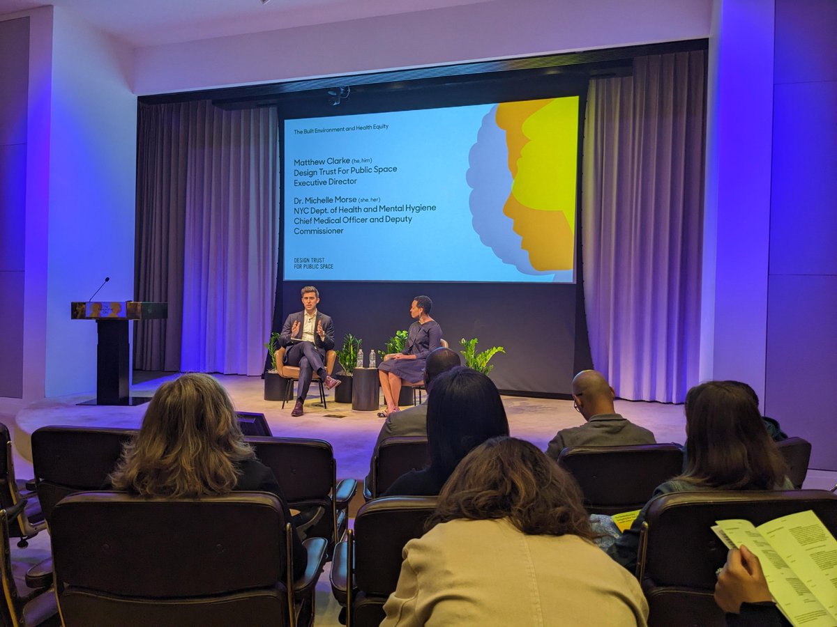 IS_UrbanHealth's tweet photo. We're here at @FordFoundation attending @designtrustnyc #RestorativeCity convening on "Designing @nycgov with Health at the Center" talking about #health #equity + #environmental & #social #justice & how #design, although not sufficient, is necessary to achieve healthier #cities! https://t.co/ROCZiHpram