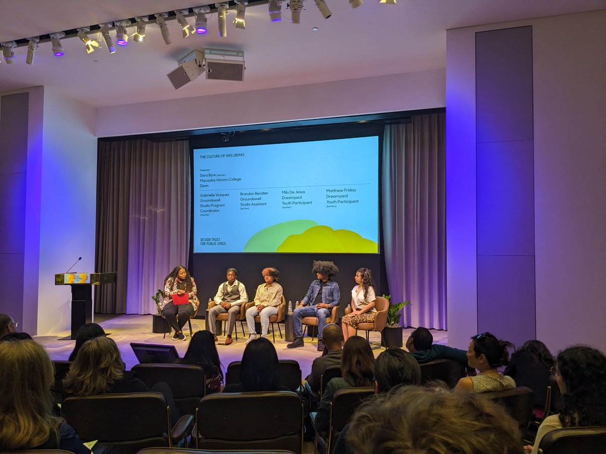 IS_UrbanHealth's tweet photo. We're here at @FordFoundation attending @designtrustnyc #RestorativeCity convening on "Designing @nycgov with Health at the Center" talking about #health #equity + #environmental & #social #justice & how #design, although not sufficient, is necessary to achieve healthier #cities! https://t.co/ROCZiHpram