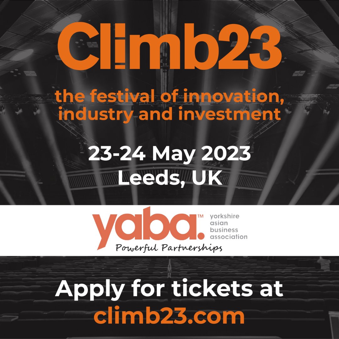 NPH Ethnic Minority Business and Policy Forum (@nph_policy) on Twitter photo On the 23rd and 24th of May, @Climb_2023 will be taking place at the Royal Armouries in Leeds, in association with <a href="/crsiltd/">CRSI</a> and <a href="/yabasocial/">YABA</a> Corporate Partners <a href="/BritishBBank/">British Business Bank</a>.
Climb23 is the name for this year’s <a href="/InvestorLadder/">Investor Ladder</a> annual innovation and investment summit.
⬇️ On the 23rd and 24th of May, @Climb_2023 will be taking place at the Royal Armouries in Leeds, in association with <a href="/crsiltd/">CRSI</a> and <a href="/yabasocial/">YABA</a> Corporate Partners <a href="/BritishBBank/">British Business Bank</a>.
Climb23 is the name for this year’s <a href="/InvestorLadder/">Investor Ladder</a> annual innovation and investment summit.
⬇️