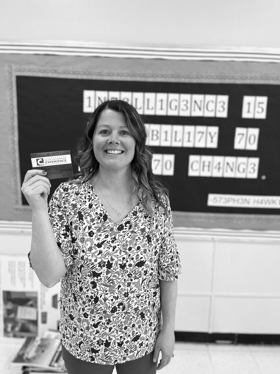 Day four winner from HMS PTO teacher raffle as part of  #TeacherAppreciation week!