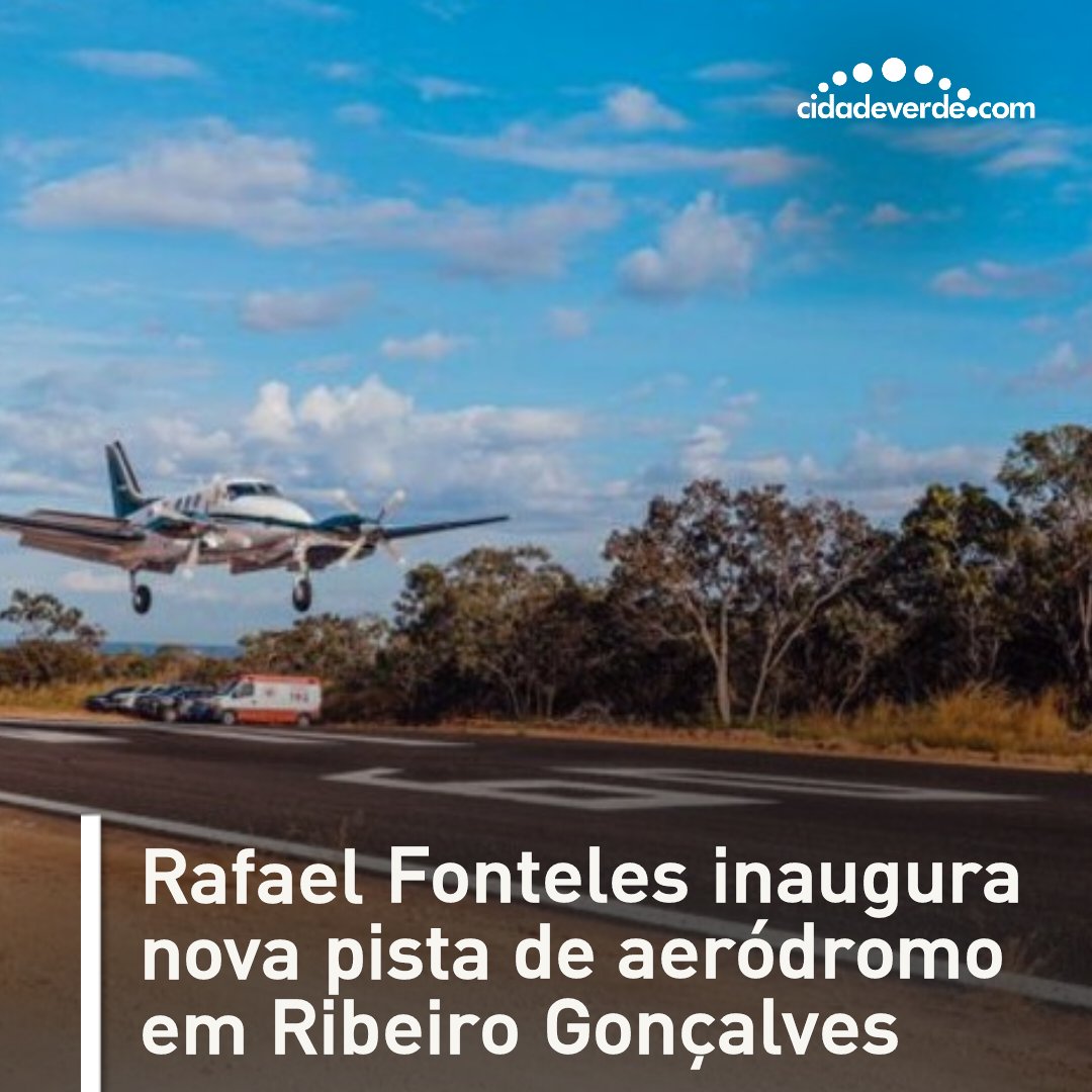 cidadeverde's tweet image. O governador Rafael Fonteles (PT) inaugurou, nesta quinta-feira (11), a pavimentação da pista do aeródromo do município de Ribeiro Gonçalves. Ao todo, foram investidos R$ 2,6 milhões via recursos da Setrans na nova estrutura.
 
Mais no cidadeverde.com 
 
#setrans