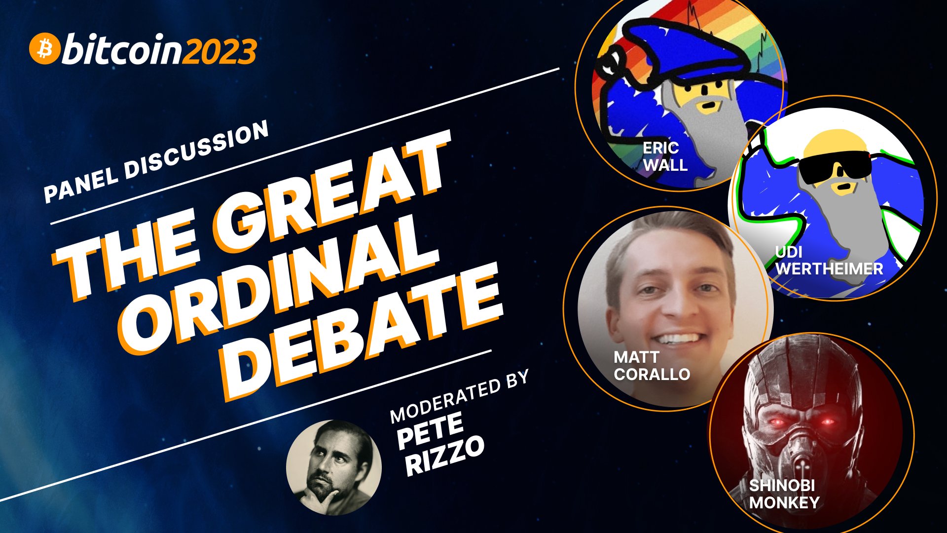 The Bitcoin Conference on Twitter "THE GREAT ORDINAL DEBATE 💥 ⚡ May