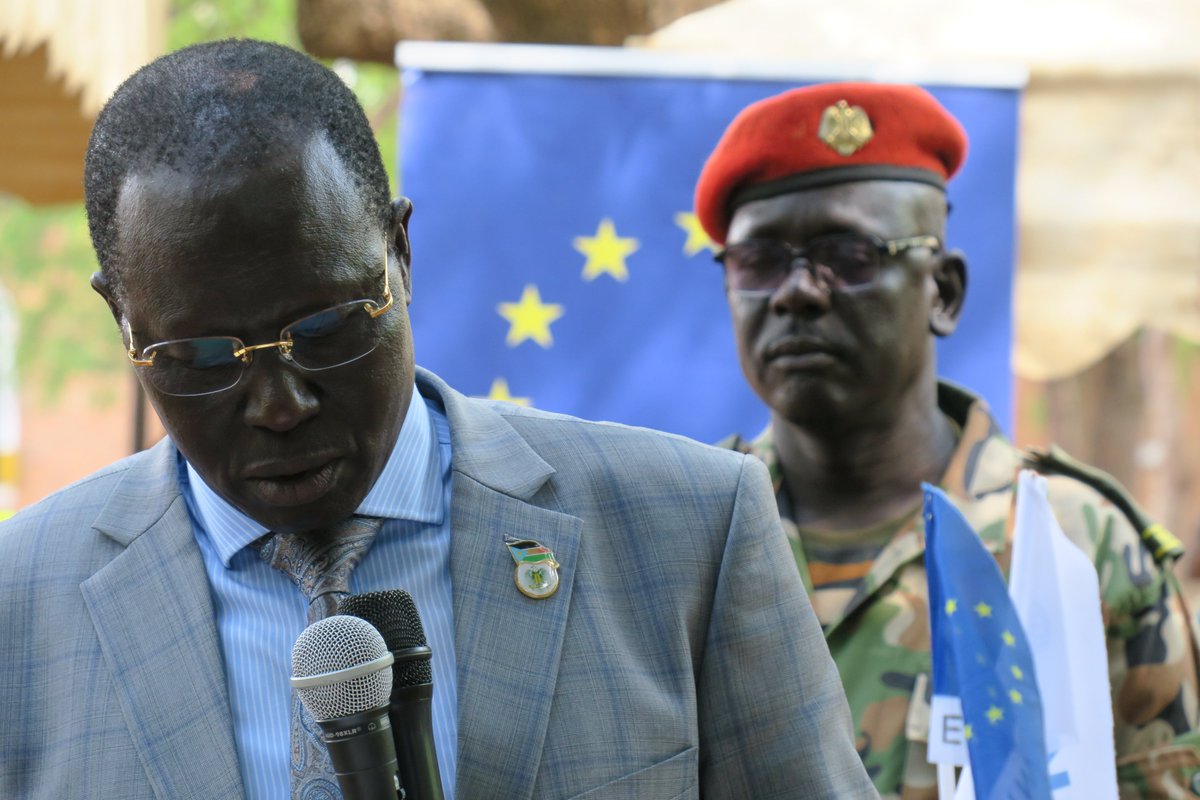 South Sudan’s Minister of Roads &amp; Bridges, Minister of Transport, &amp; the Governor of Northern Bahr el Ghazal State, together with the EU and the Netherlands Ambassadors to South Sudan &amp; UNOPS representatives inaugurated Nyamlel bridge.<a href="/EU_Partnerships/">EU International Partnerships 🇪🇺</a> <a href="/EUinSouthSudan/">EU in South Sudan</a> <a href="/TimoOlkkonen/">Timo Olkkonen🇫🇮 🇪🇺🇺🇦</a>