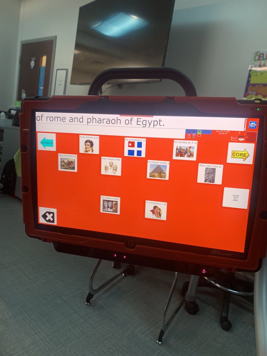 LindaVKlotz's tweet image. All smiles when you use your new AAC device for the first time to create a project almost completely independently❣️@Mrs_VickyCulver @MattMcClure_HMS @carmenptacek #WfortheWin #teamworkmakesdreamwork