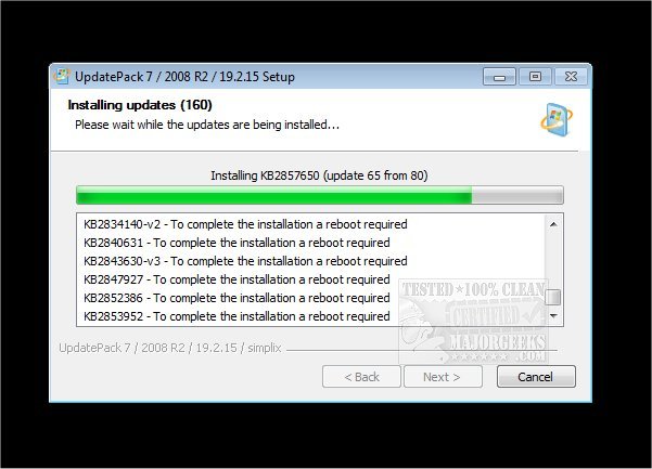 majorgeeks's tweet photo. Updated - Simplix UpdatePack enables you to update your live #Windows7 system and integrate #hotfixes into a Windows 7 distribution.
Downloader: https://t.co/64X3QQRnUa
Full: https://t.co/zpNvXR6NFN https://t.co/0kz2d1ndAm