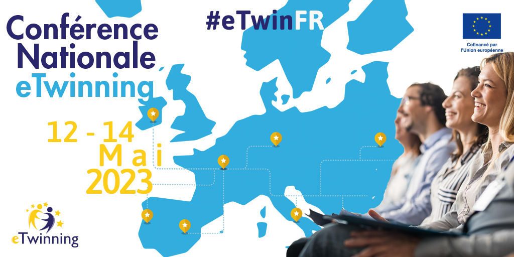🆙 La conférence nationale #eTwinning débute ! 
🤳Suivez le hashtag #eTwinFR pour accéder aux livetweets, publications, photos... de ce grand rassemblement 👩‍🏫d'ambassadeurs &amp; correspondants académiques <a href="/eTwinningFrance/">eTwinning France</a> 🇪🇺 !
