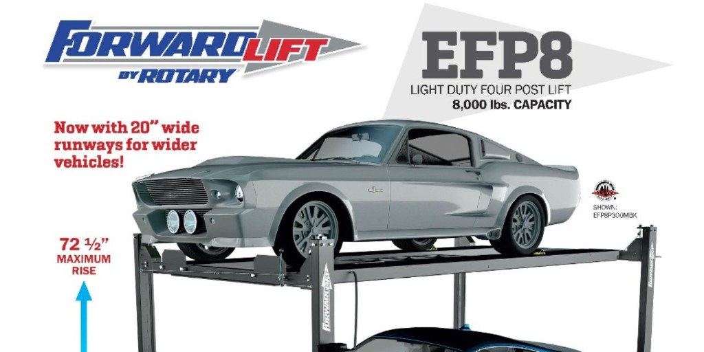forwardlift's tweet image. Wide wheels on #vehicles can cause problems when trying to roll them onto a #lift. That's why we've redesigned our EFP8 Light-Duty Four-Post Lift with 20” wide runways! Don't let the size of your wheels limit you – choose #ForwardLift. #ServingtheShop

youtu.be/rsF7nhzBE_M