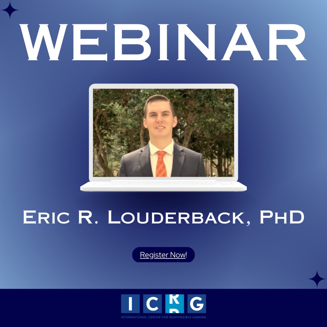 Don’t miss Dr. Eric Louderback, Research &amp; Evaluation Scientist at the Division on Addiction, discuss responsible gambling centers, including GameSense, next Thursday, May 18 at 2pm ET. Register for the <a href="/theICRG/">ICRG</a> webinar here: ow.ly/T47w50Okr1a