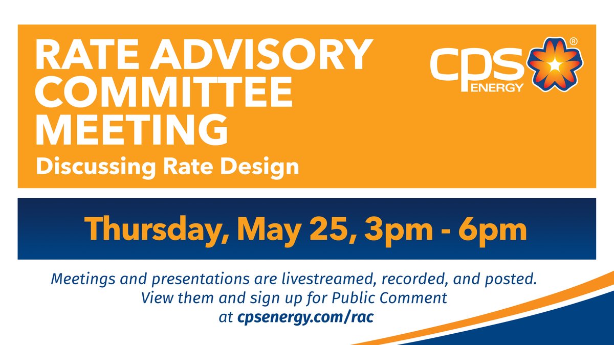CPS Energy On Twitter Join The Rate Advisory Committee For A Cps energy on twitter join the rate advisory committee for a
