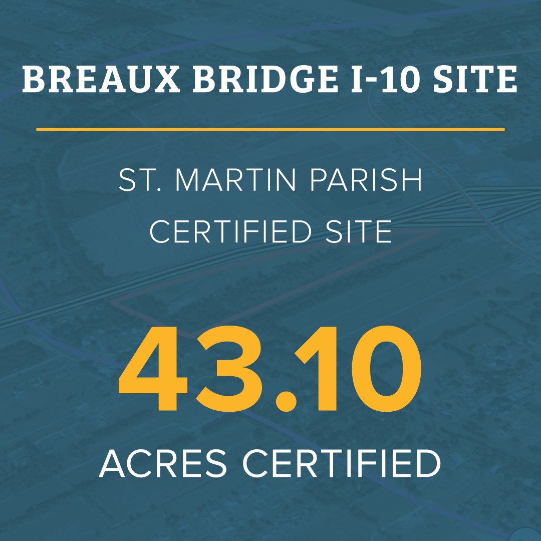 One Acadiana (@oneacadiana) on Twitter photo This morning 1A was proud to join and congratulate <a href="/DevelopStMartin/">St. Martin Economic Development Authority</a>, the city of Breaux Bridge, and <a href="/ClecoPower/">Cleco</a>, who announced that a 43.10-acre site in St. Martin Parish has been certified under the <a href="/LEDLouisiana/">Louisiana Economic Development</a> Certified Sites program. ow.ly/JuGp50OlIbW <a href="/AreaDevelopment/">Area Development</a> This morning 1A was proud to join and congratulate <a href="/DevelopStMartin/">St. Martin Economic Development Authority</a>, the city of Breaux Bridge, and <a href="/ClecoPower/">Cleco</a>, who announced that a 43.10-acre site in St. Martin Parish has been certified under the <a href="/LEDLouisiana/">Louisiana Economic Development</a> Certified Sites program. ow.ly/JuGp50OlIbW <a href="/AreaDevelopment/">Area Development</a>