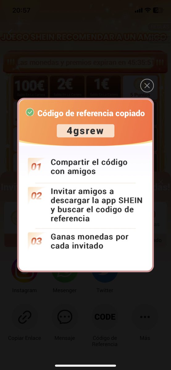 diana_dpf's tweet photo. Compartid este código porfavor🇪🇸🫶🏻🫶🏻 https://t.co/WGo5hhpVl6