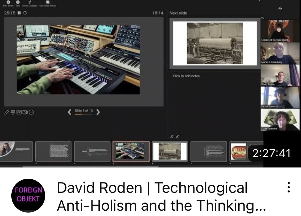 foreign_objekt's tweet photo. David Roden: Sonic Art and Sonic Events

https://t.co/qWEnLOyvIh
@turingcop https://t.co/zovDpWG31Y