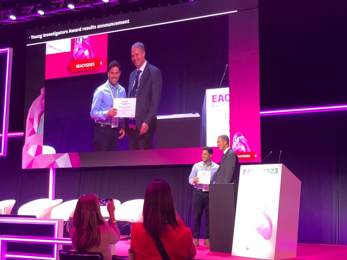 James Nadel (@docnadel) on Twitter photo I won the Young Investigator Award at #EACVI2023 ! It’s amazing what’s classified as young these days. 🍾🫀🇪🇸 <a href="/EACVIPresident/">EACVI President</a>
<a href="/HRIAust/">Heart Research Institute</a> <a href="/heartfoundation/">Heart Foundation</a> <a href="/UNSWMedicine/">UNSW Medicine & Health</a> <a href="/nhmrc/">NHMRC</a> @SVHSydney I won the Young Investigator Award at #EACVI2023 ! It’s amazing what’s classified as young these days. 🍾🫀🇪🇸 <a href="/EACVIPresident/">EACVI President</a>
<a href="/HRIAust/">Heart Research Institute</a> <a href="/heartfoundation/">Heart Foundation</a> <a href="/UNSWMedicine/">UNSW Medicine & Health</a> <a href="/nhmrc/">NHMRC</a> @SVHSydney