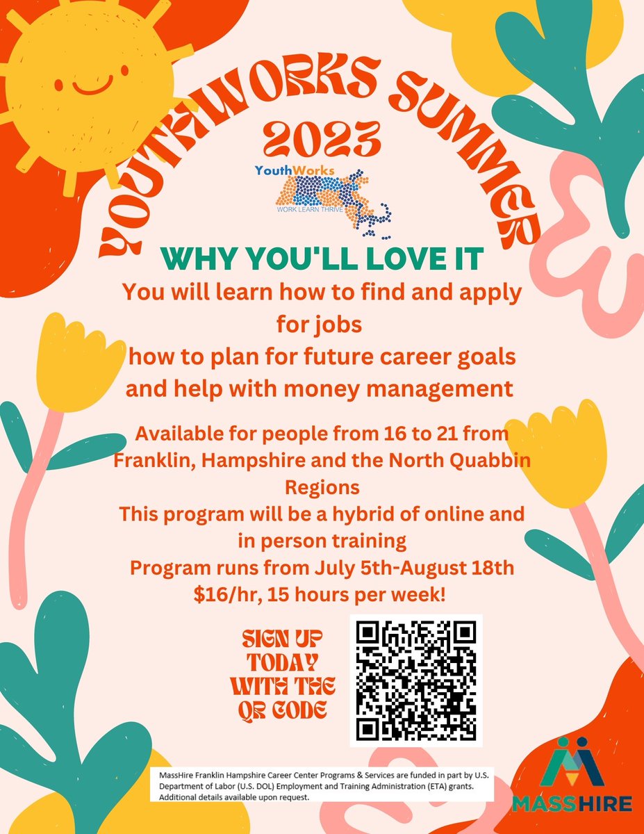 Apply for YouthWorks! Earn $16 hr for 15 hours per week from July 5th-August 18th!
ow.ly/rEq650OlUKh