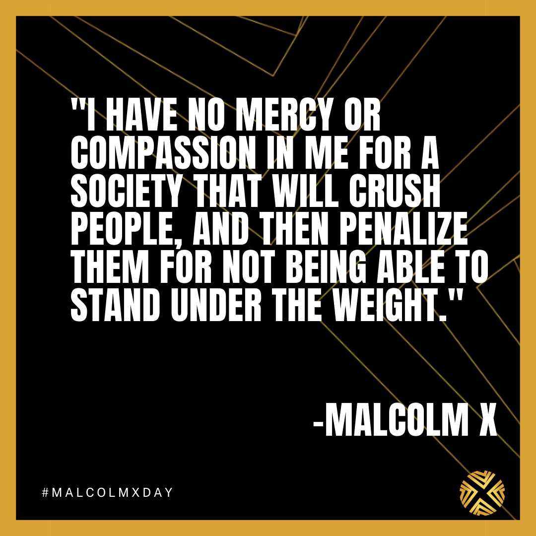 ShabazzCenter's tweet image. Malcolm X was immovable when it came to standing against injustice.

RSVP for the livestream our #MalcolmXDay celebration on Friday, May 19th: facebook.com/events/2594413…