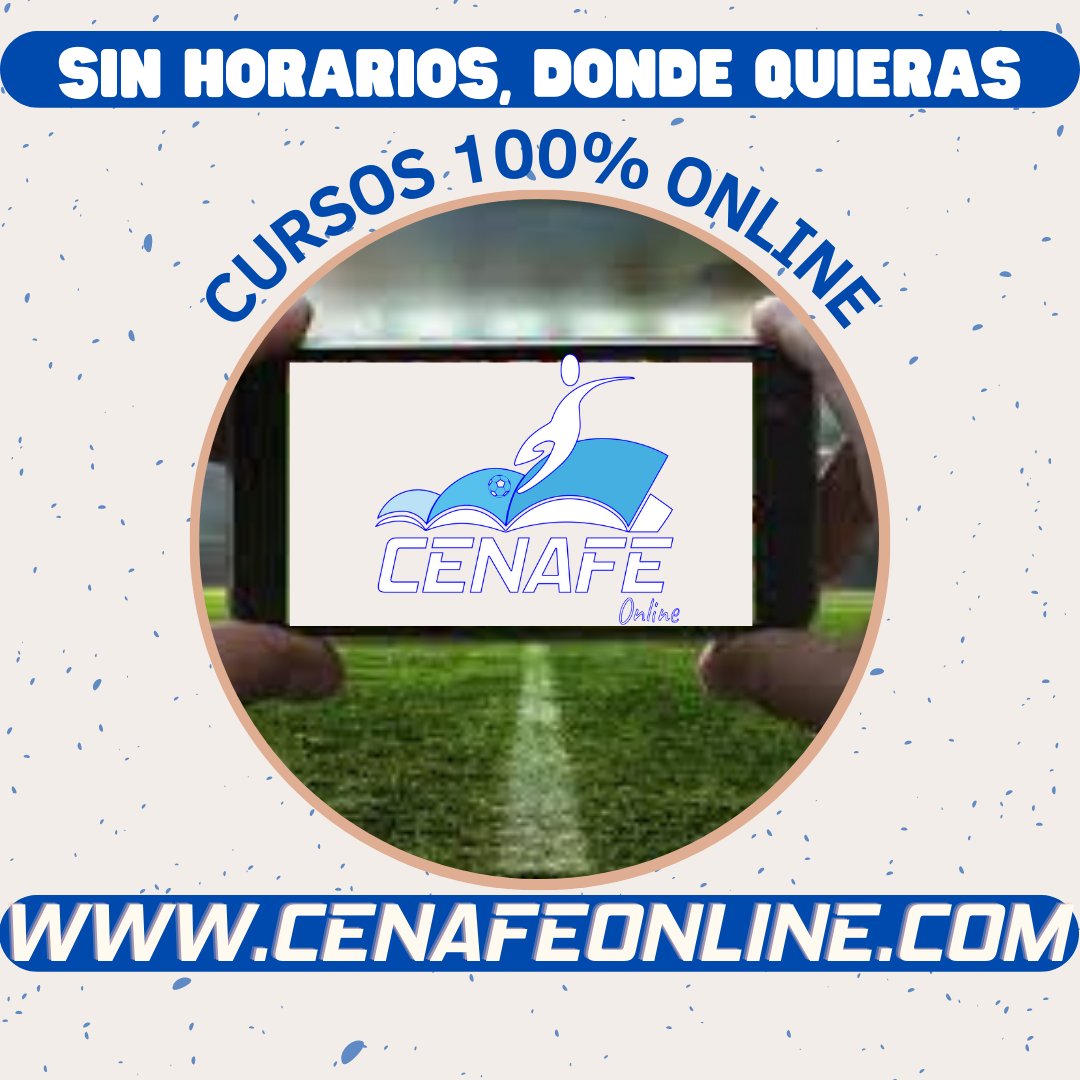 CenafeOnline's tweet photo. Si tu pasión es el fútbol los mejores cursos los tienes en https://t.co/uG004JpoDO Diseñados para ti, sin horarios, donde quieras.
#cenafeonline #cenafe #cursos #formacion #entrenadores #futbol #iluison https://t.co/DzuwDPs9fC