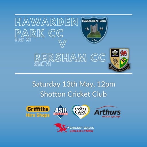 Seconds travel to Shotton to face @HawardenParkCC 🏏🏏