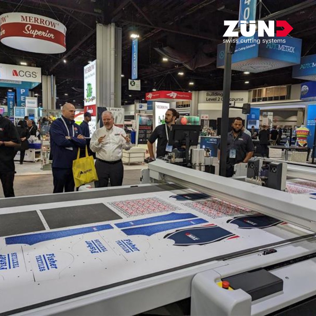 ZundAmerica1's tweet image. Texprocess Americas is in full swing, and the #Zund booth is buzzing with workflow talk. Our D3 cutter with double beams for double productivity has garnered much attention. Experience the advantages of this cutting-edge technology at our booth! #Texprocess #TPA2023 #zundcutter