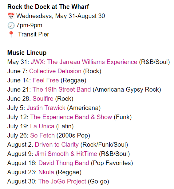 gangplankac's tweet photo. We love @TheWharfDC's #rockthedock free summer concert series. Hope to see you one Wed evening this boating season! 🎸 https://t.co/kKXwXaEuWD