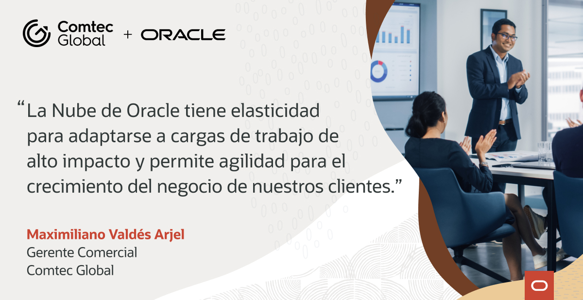 Comtec Global, empresa chilena de tecnología, eligió Oracle Cloud para mejorar sus resultados.
Pensando en transformación digital? #PiensaEnOracle social.ora.cl/6015Oeztl