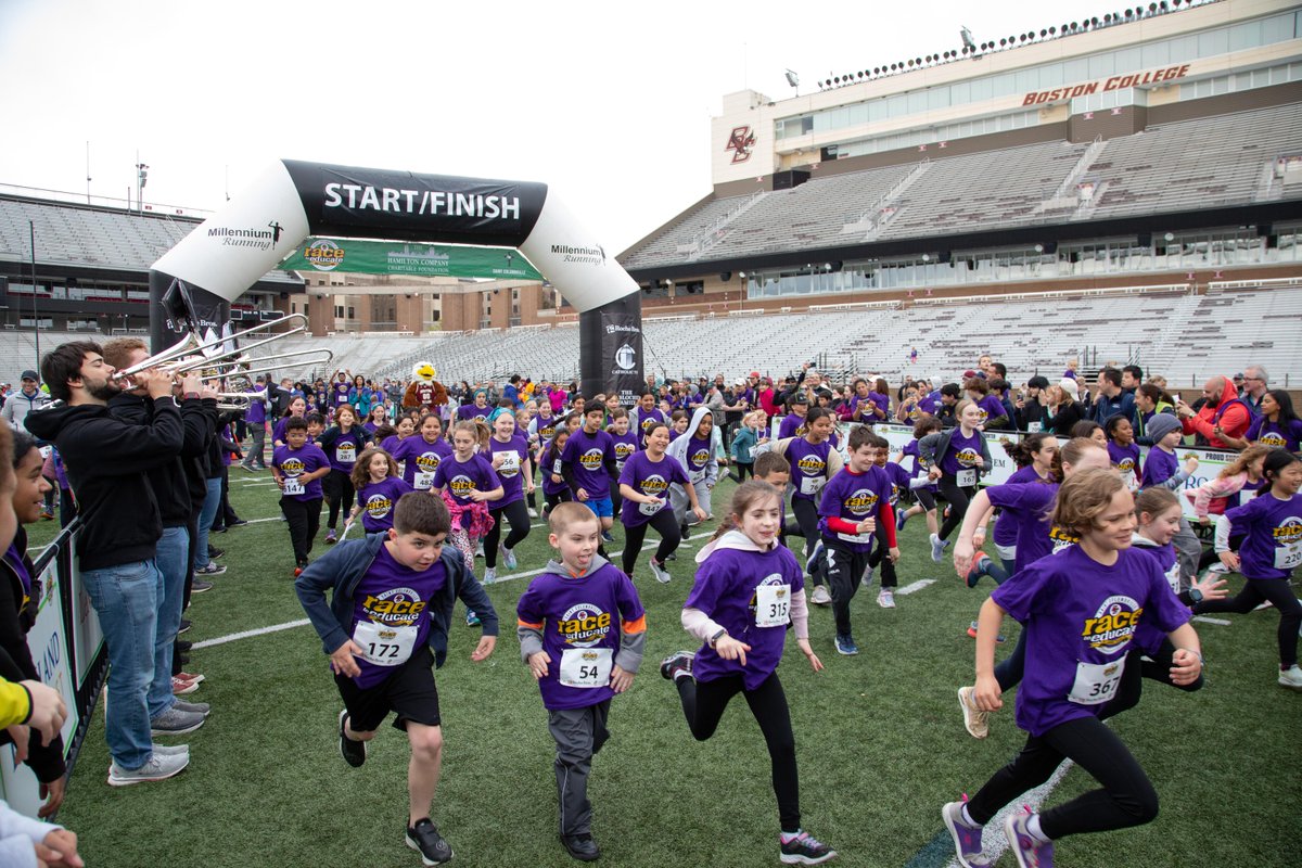 saintcols's tweet photo. The BC Race to Educate was held at Alumni Stadium on Saturday, April 29, 2023. The 13th annual race raised more than $172,000! https://t.co/lfnuVRVmRK https://t.co/4hzz4owKsR