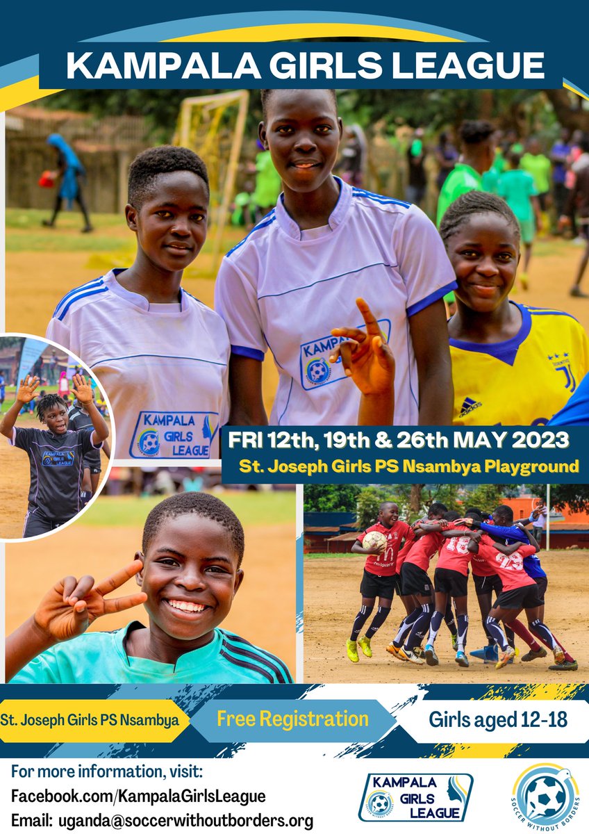 CoachkentUG's tweet image. From tomorrow the 12th of may and through the holidays in Nsambya, @soccerwoborders is holding a girls league for low level teams in Kampala (12 to 18 years). Teams are invited to play and spectators are highly welcome to watch #soccerwithoutborders #girlsinthegame #commongoal