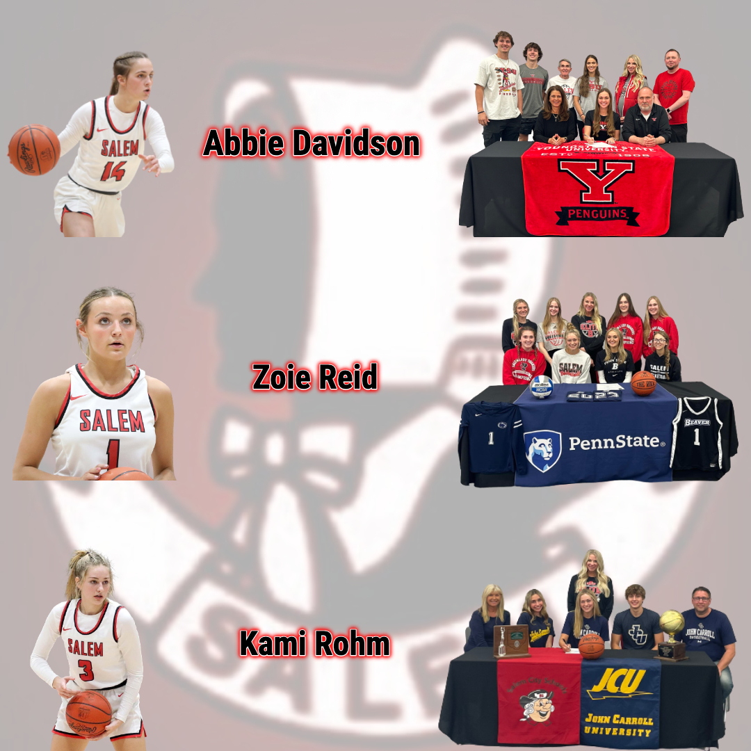 Congratulations to all 3 of our Seniors who have signed to continue their basketball careers along with their education at the next level!  We can't thank you all enough for the standard you've created and how proud of each one of you we are!