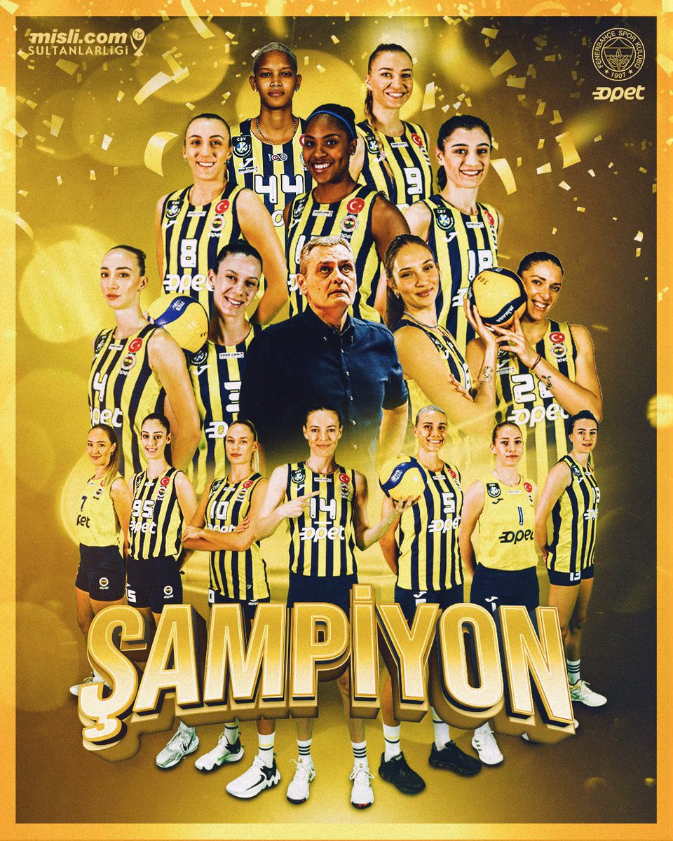 Sultanlar Ligi 2022-2023 Sezonu Şampiyonu Fenerbahçe Opet 🏆💙💛

TEBRİKLER SARI MELEKLER 👏👏🏆

#Fenerbahçe 
#SarıMelekler