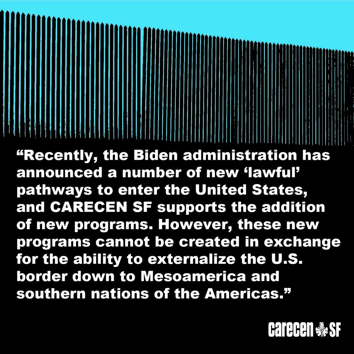 carecensf's tweet photo. 1/2
CARECEN SF Statement Regarding the end of Title 42 https://t.co/lTvZV6HNxT