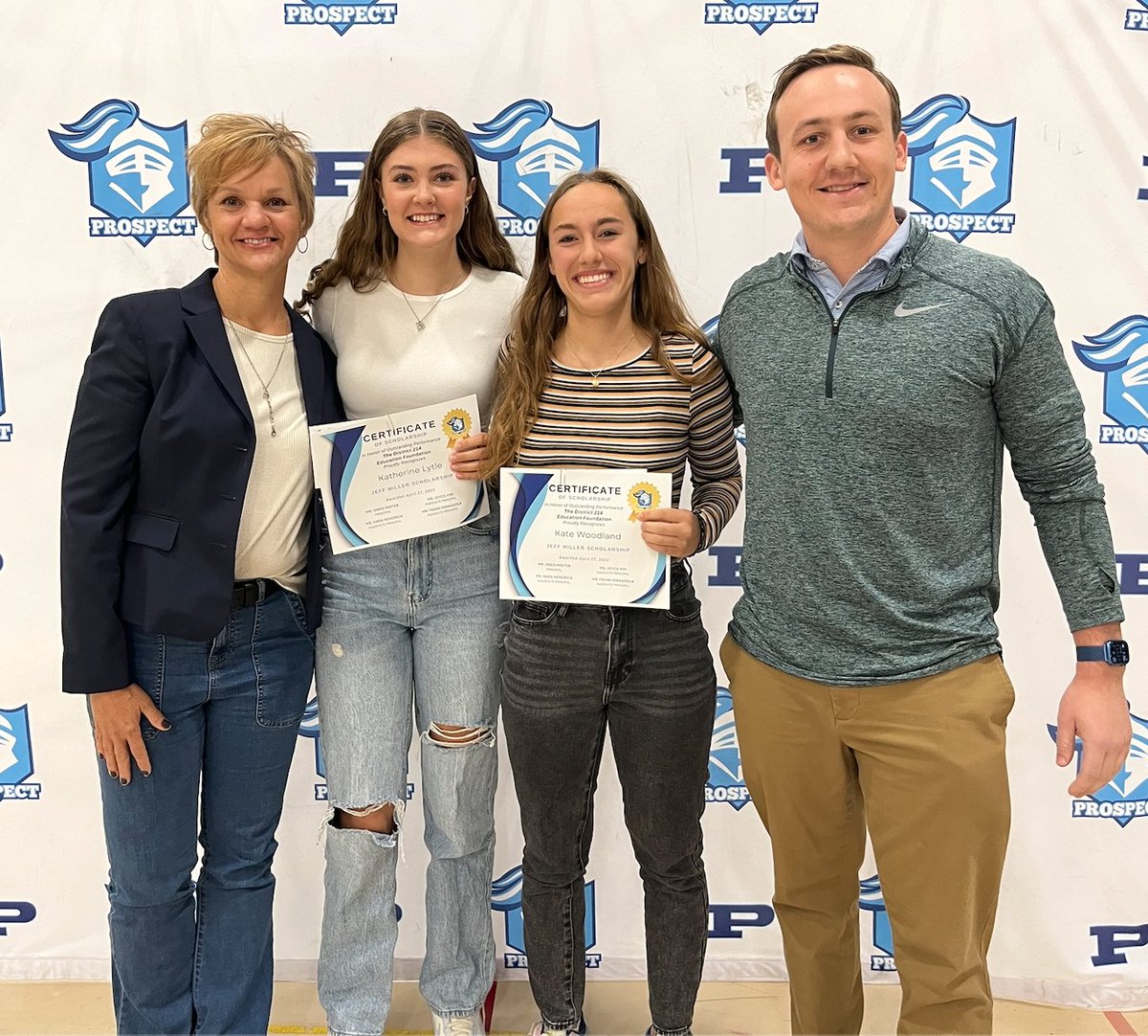 Congratulations to fellow PHS Soccer Senior Kate Woodland who was chosen recipient of the Jeff Miller Memorial Scholarship Award. Kate is shown with fellow award winner Katherine Lytle. A wonderful honor bestowed upon a couple of wonderful and exceptional student athletes.