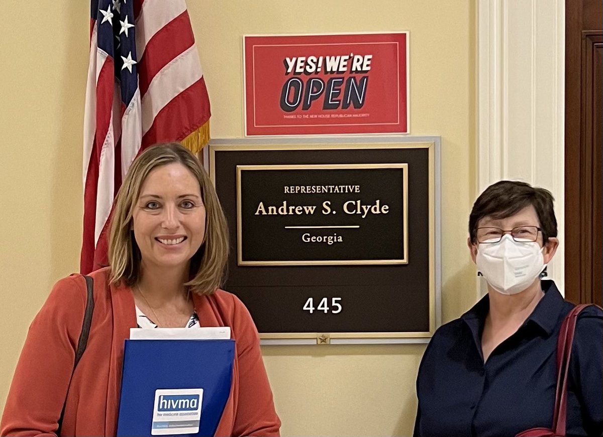 It’s a beautiful day to be on Capitol Hill w @colleenfkelley talking about $$ for cost-effective #HIV #RyanWhite, #PrEP, & workforce programs. @HIVMA #RyanWhite Med Providers. Thanks Jess @RepNikema, Jane @RepRickAllen, Cameron Rep. Clyde. @EmoryCFAR