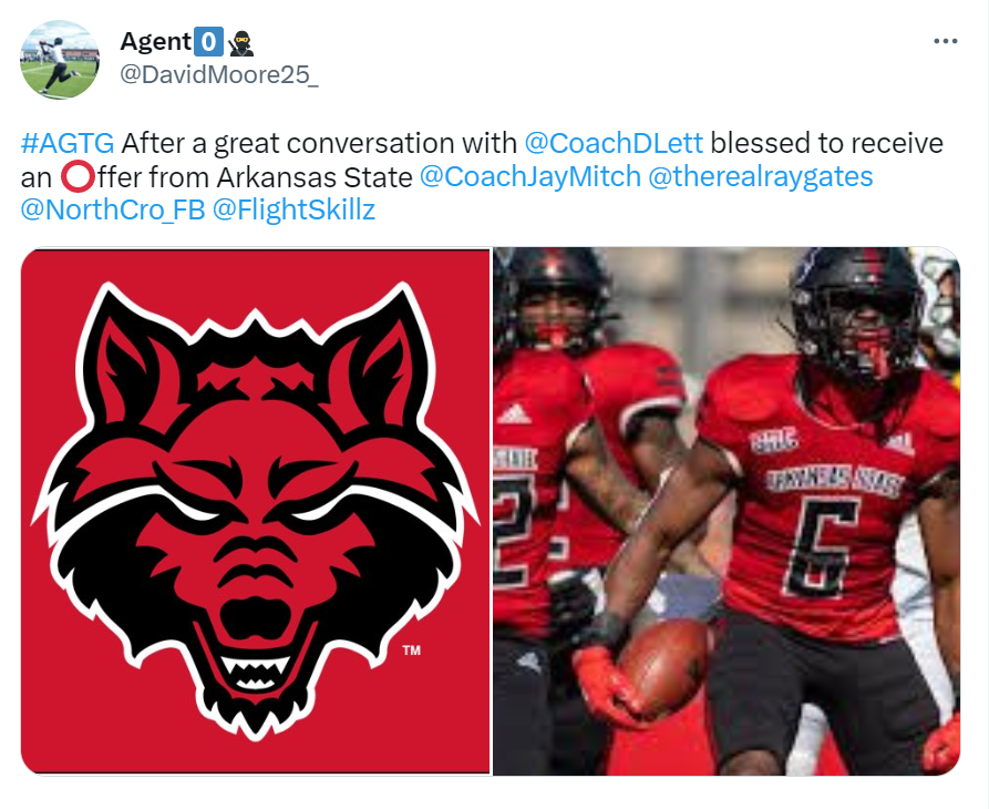therealraygates's tweet photo. David Moore 2024 5'11 180lb Jr. Cornerback picks up his 3rd D1 offer and Henry Fenuku 6'3 300lb Sophmore Offensive lineman picks up his 2nd D1 offer
#GoonCity
#817
#offercity https://t.co/2yhFe4NyXm