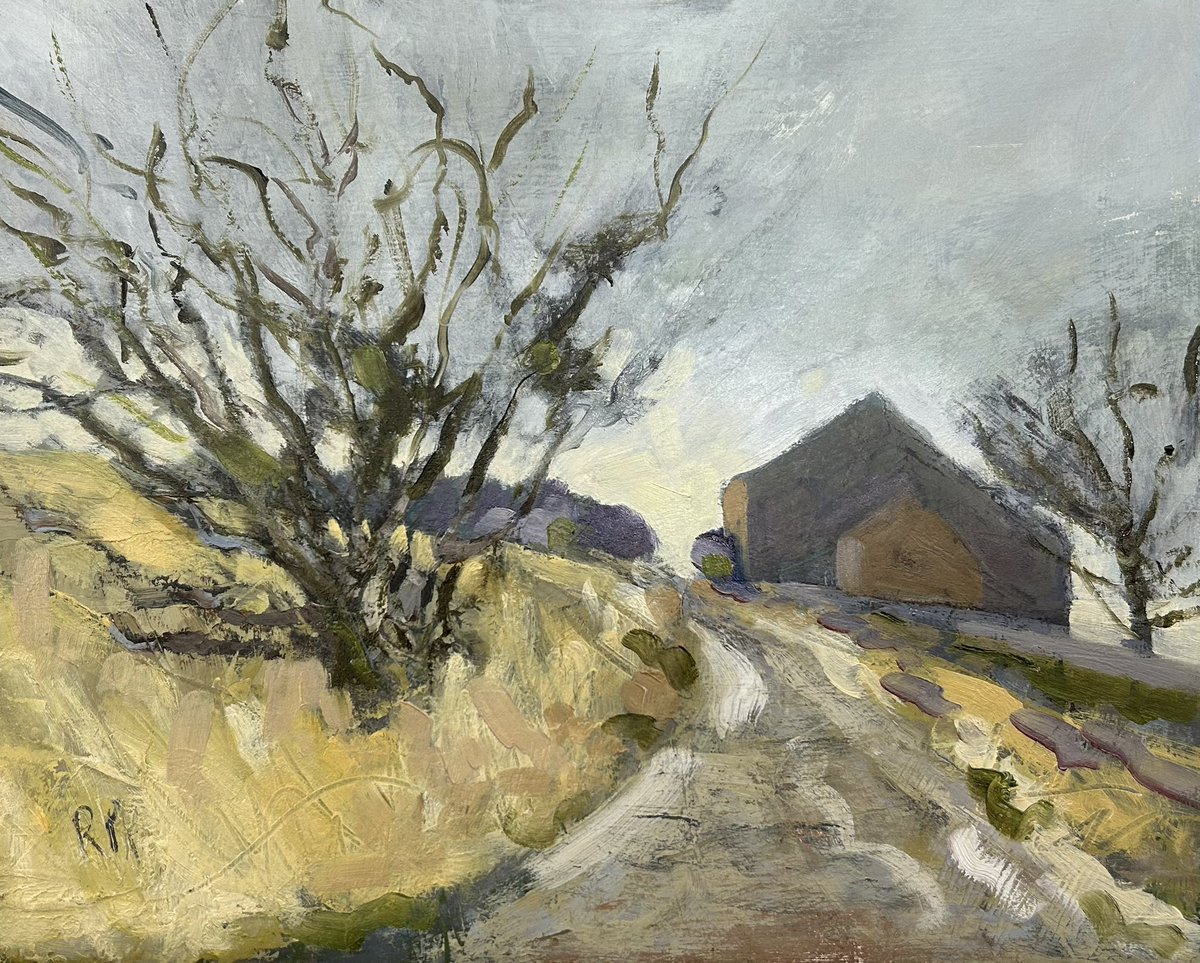 robartmiller's tweet photo. New West Pennine Moors painting getting ready for a trip to Yorkshire and the water street gallery Todmorden https://t.co/UQjgXkKerM
