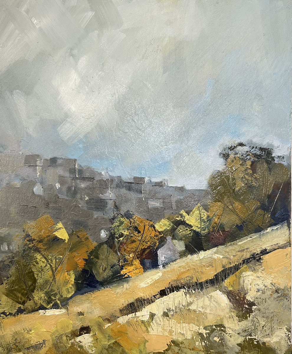 robartmiller's tweet photo. New West Pennine Moors painting getting ready for a trip to Yorkshire and the water street gallery Todmorden https://t.co/UQjgXkKerM